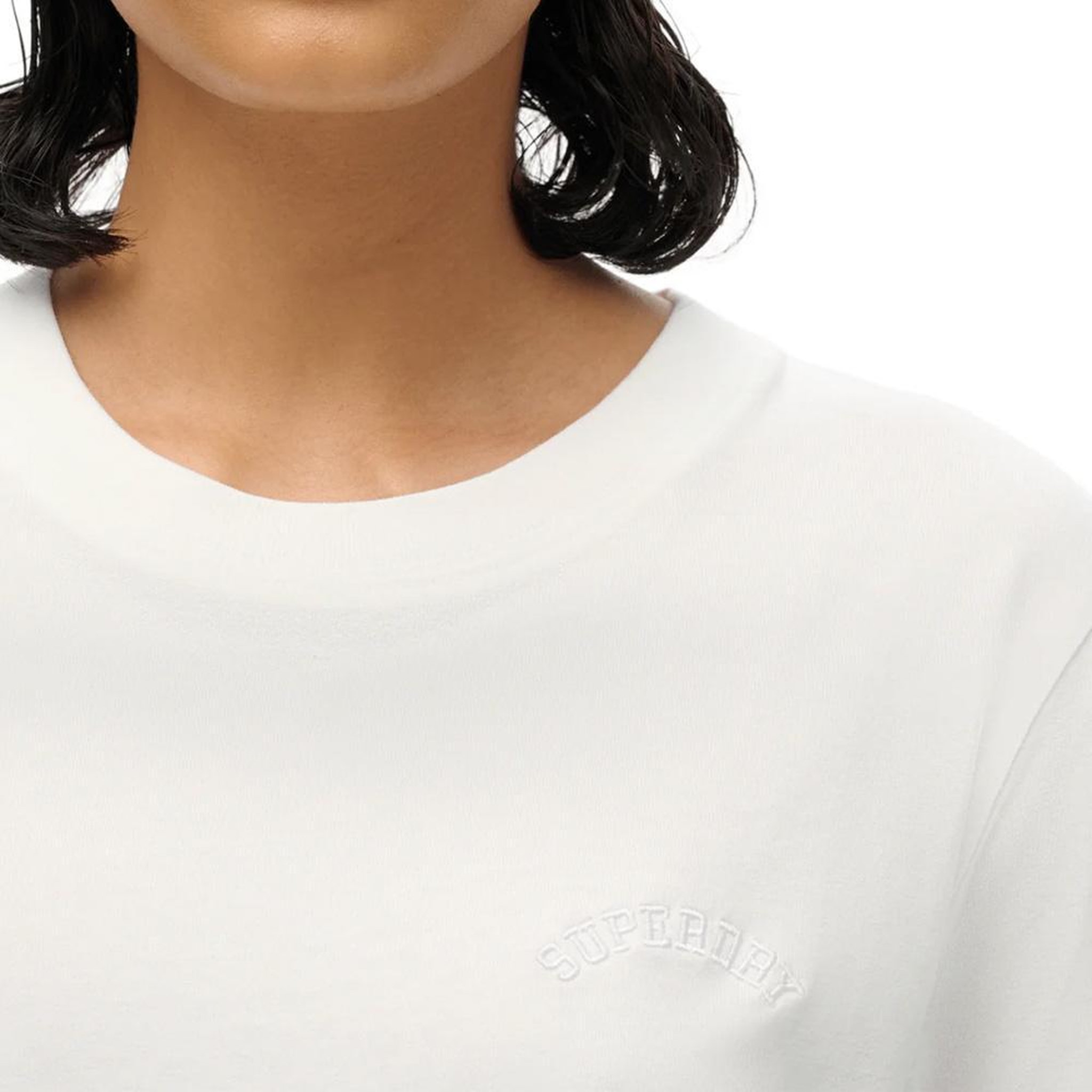 Voir la diapositive 2 : SUPERDRY T-Shirt Blanc Femme Superdry W1011644A