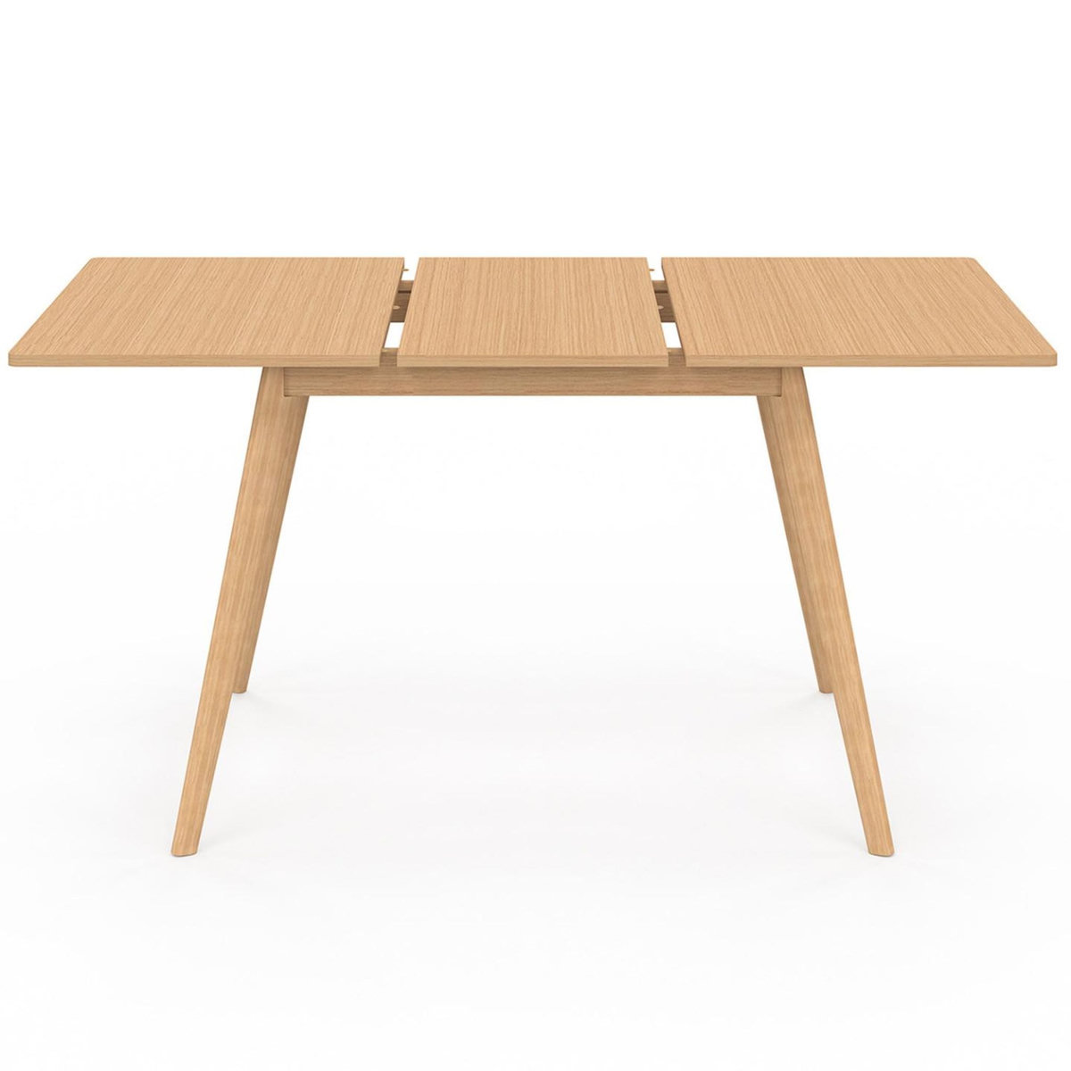 ID MARKET Table à manger extensible rectangle NOOR 4-8 personnes effet bois 110-150 cm