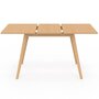Voir la diapositive 3 : ID MARKET Table à manger extensible rectangle NOOR 4-8 personnes effet bois 110-150 cm