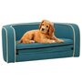VIDAXL Canape pliable pour chien Turquoise 76x71x30 cm Coussin lavable
