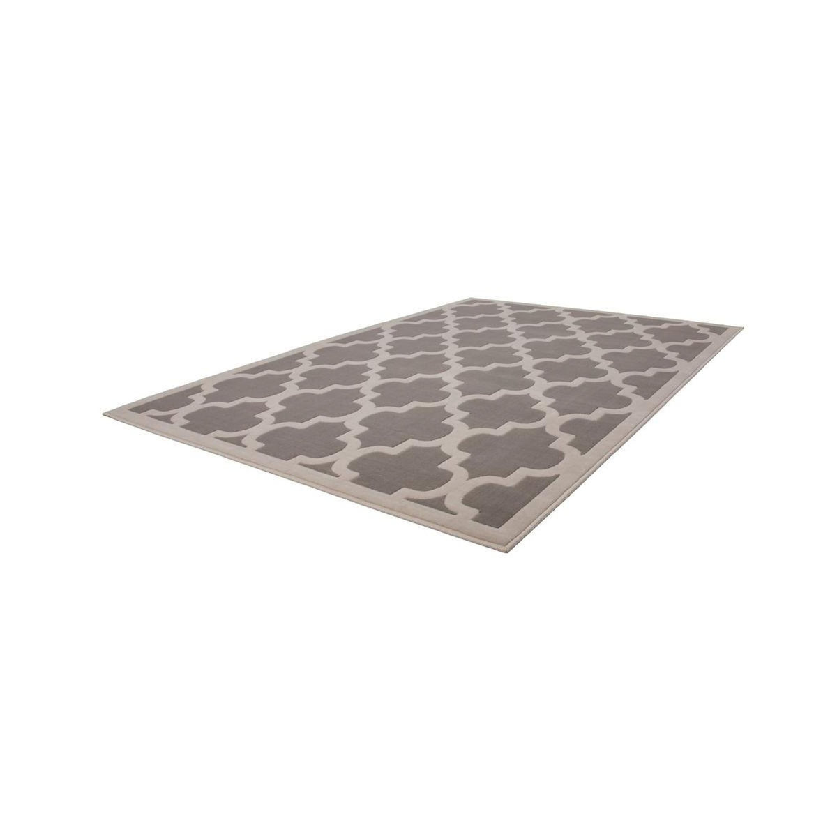 Paris Prix Tapis Vintage à Poils Courts  Manolya  Taupe