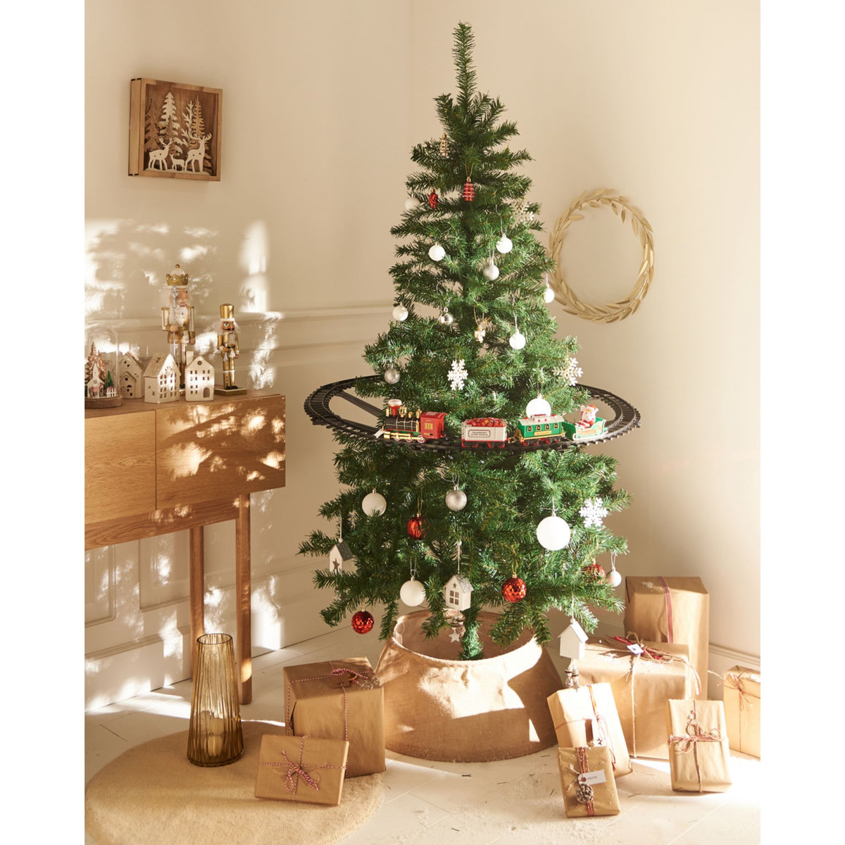 ACTUEL Sapin de Noël artificiel Needle 180 cm Ø 107,7 cm