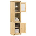 VIDAXL Armoire de salle de bain  50x40x185 cm bois de pin massif