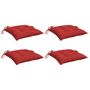 Voir la diapositive 3 : VIDAXL Coussins de palette lot de 4 rouge 50x50x7 cm tissu oxford