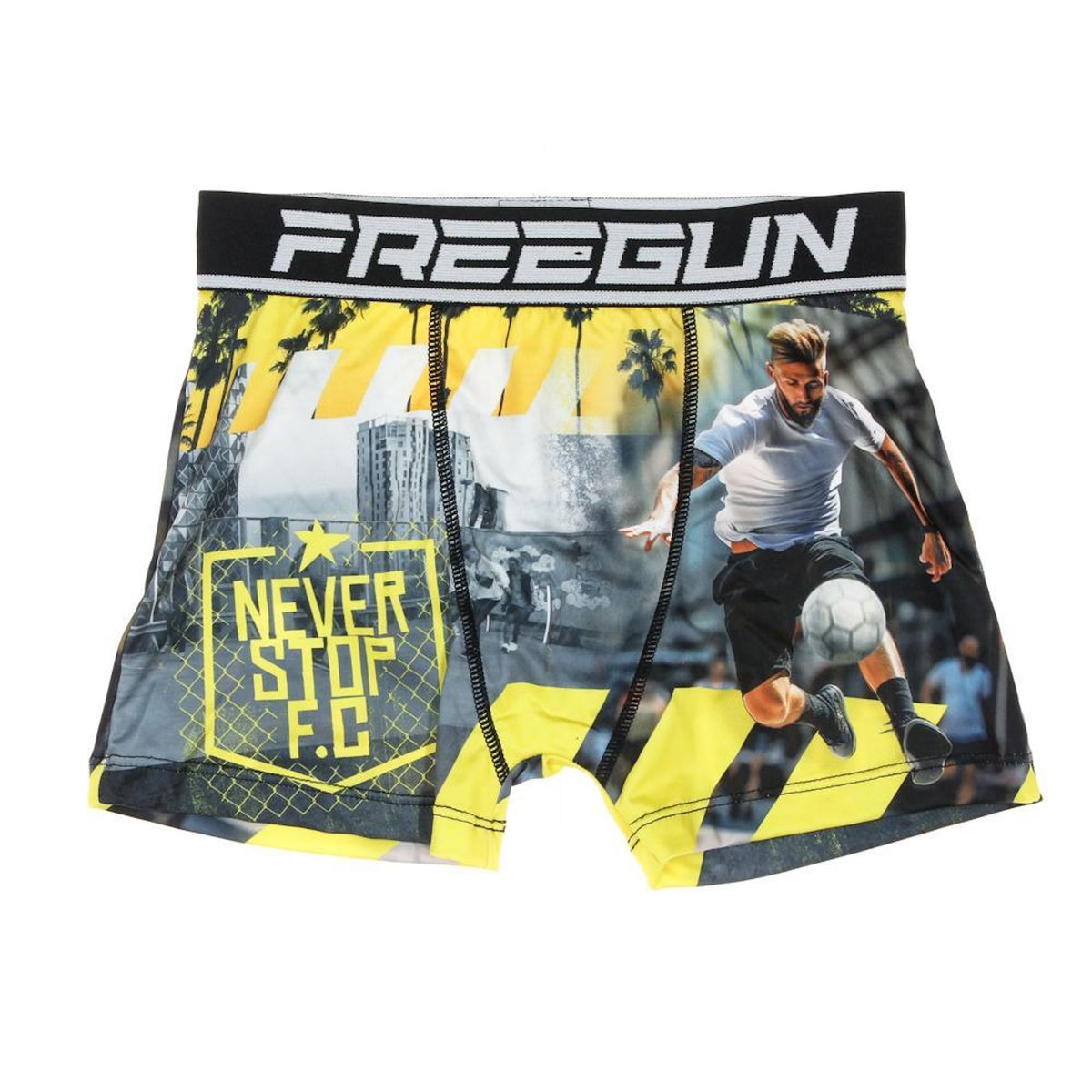 FREEGUN Boxer /Jaune à Imprimés Garçon Freegun FOO