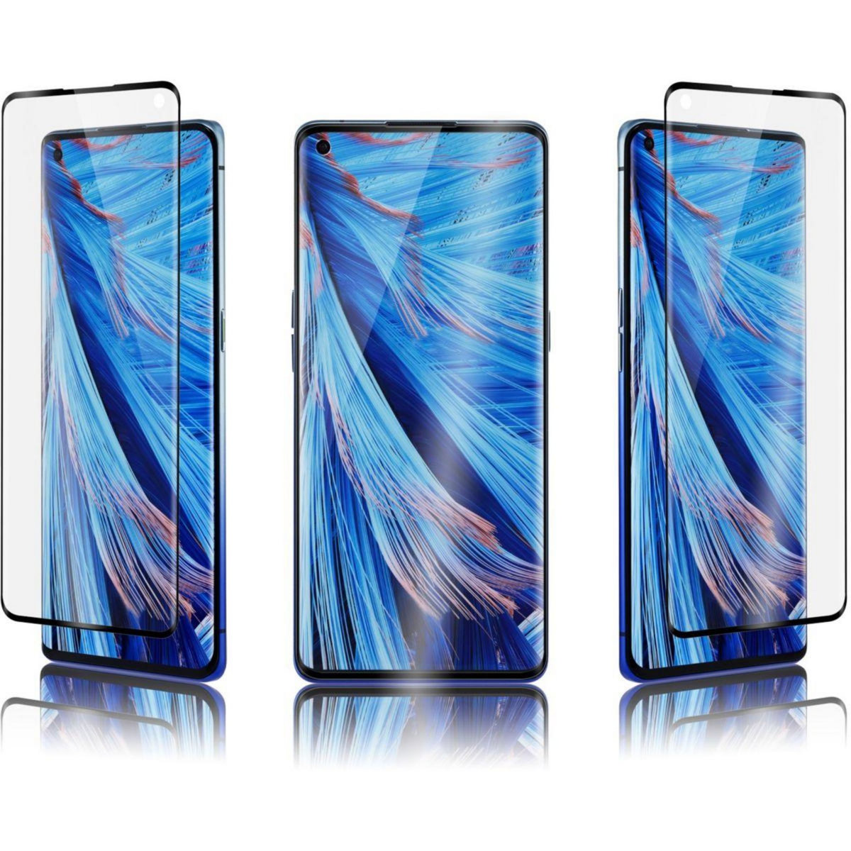 Qdos Protège écran Oppo Find X2 Neo Verre trempé noir
