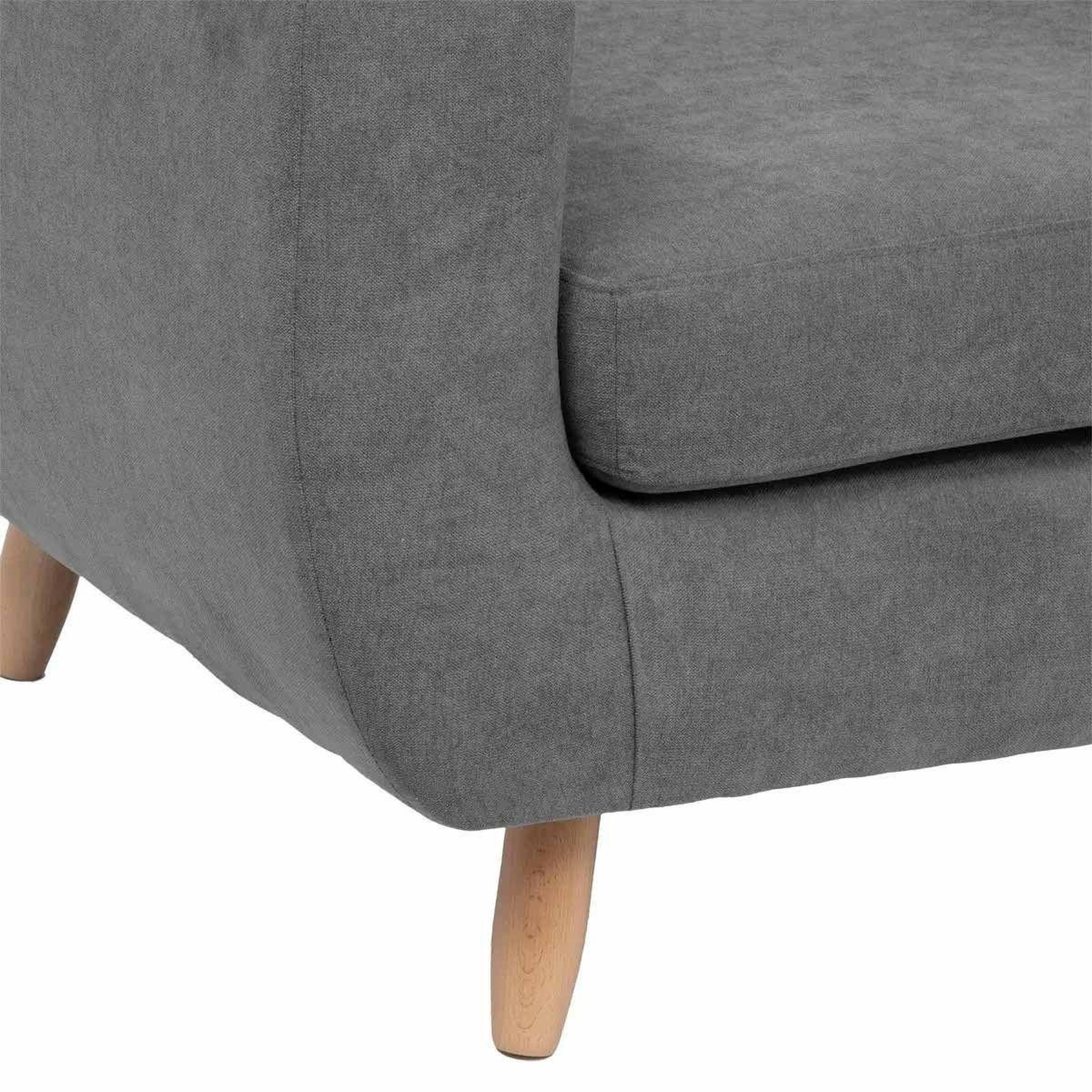 Voir la diapositive 2 : ATMOSPHERA Canapé 2 places design  rétro  150cm gris