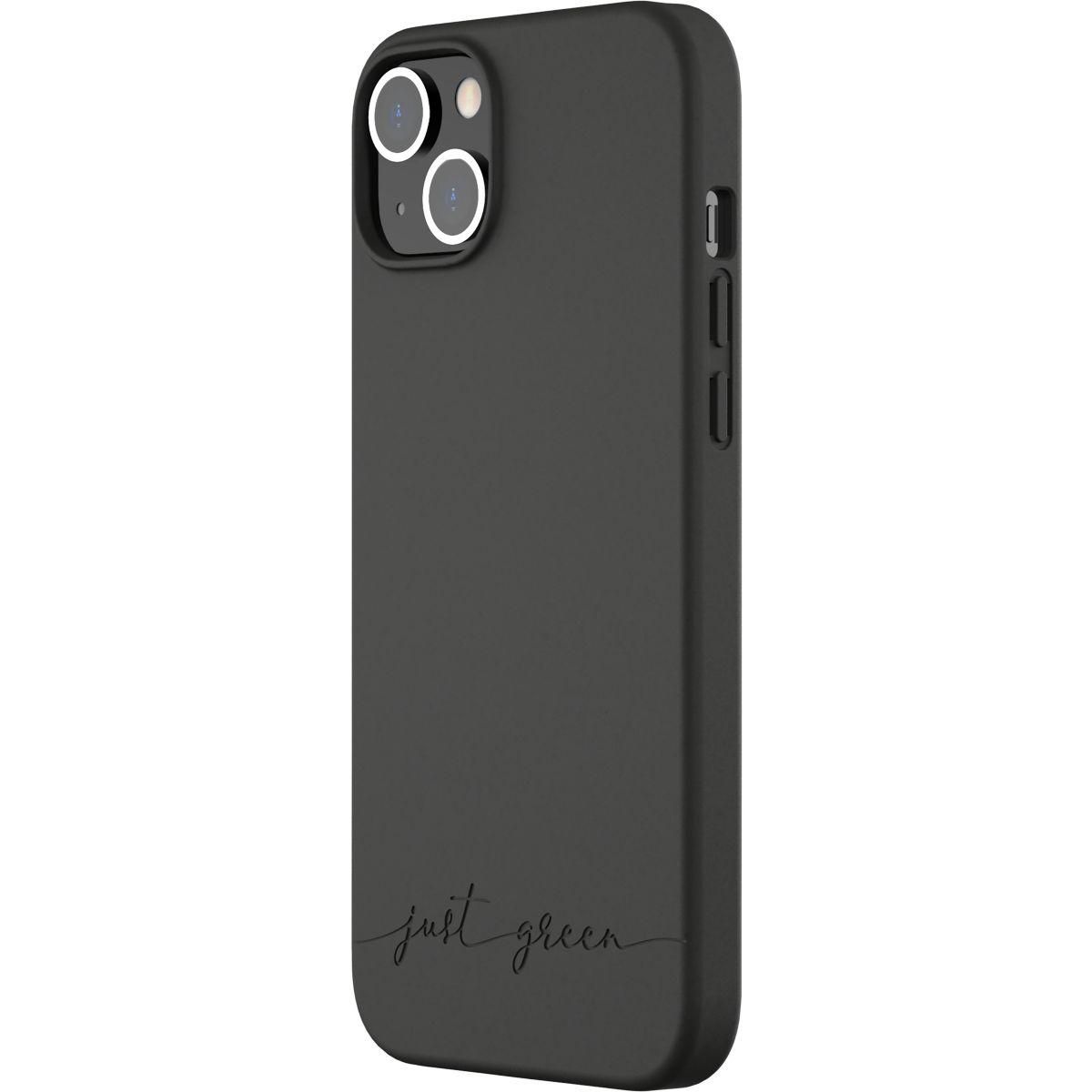 JUST GREEN Coque iPhone 14 Plus Bio noir