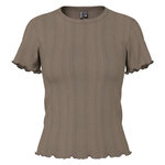 Pieces T-Shirt Gris Femme Pieces Marie. Coloris disponibles : Gris