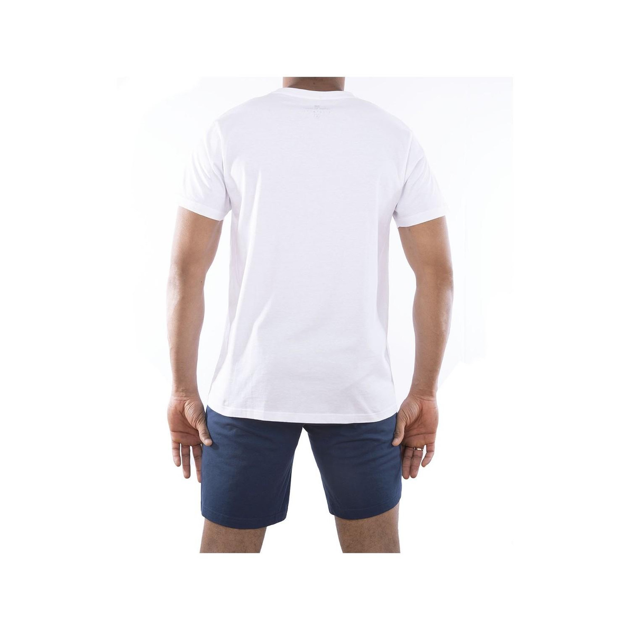 Voir la diapositive 3 : SERGE BLANCO Ensemble homme Pyjama court T-shirt col rond bicolore