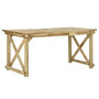 Voir la diapositive 1 : VIDAXL Table de jardin 160x79x75 cm Bois