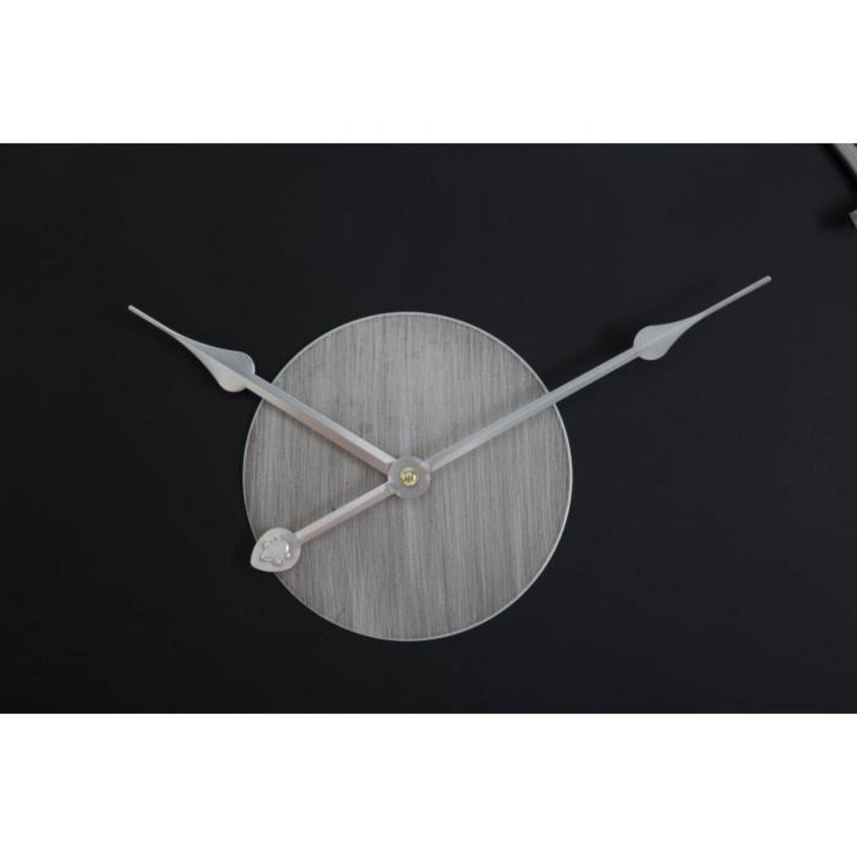 Paris Prix Horloge Murale en Métal  Silver Glam  60cm Noir