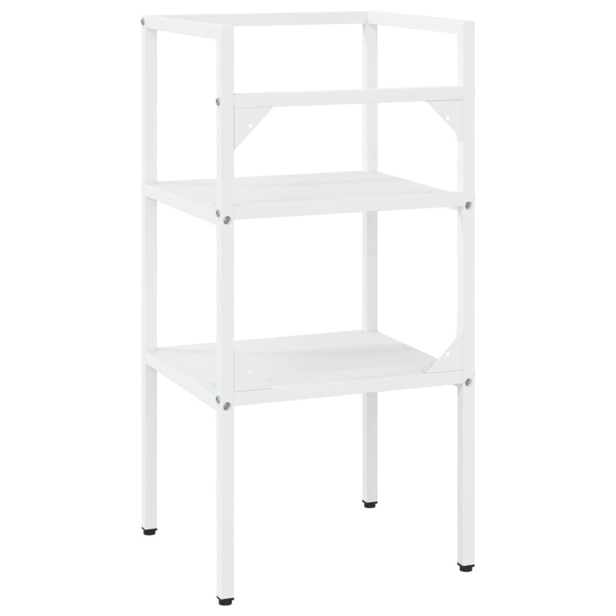 Voir la diapositive 5 : VIDAXL Cadre de lavabo de salle de bain Blanc 40x38x83 cm Fer