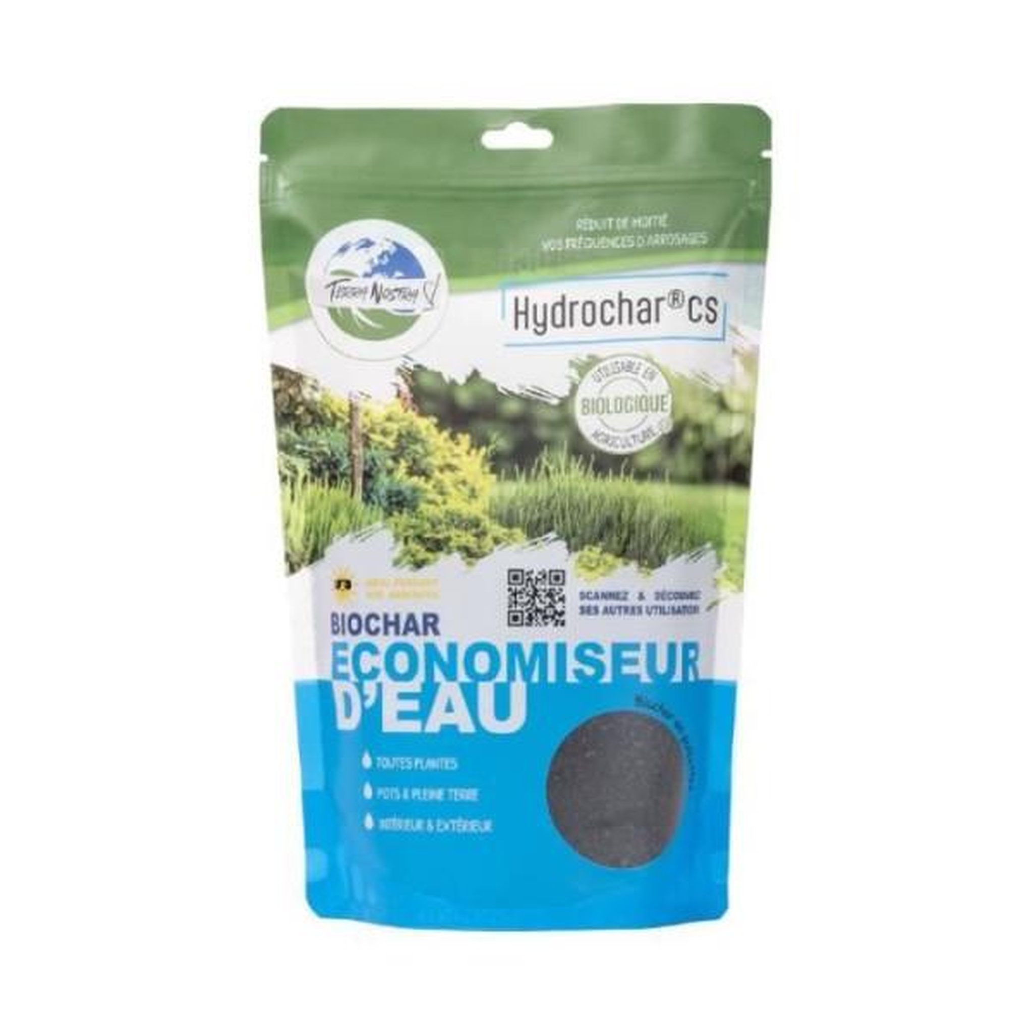 TERRA NOSTRA Rétenteur d'eau Hydrochar CS - TERRA NOSTRA - 162334 - Economie d'eau pour plantes - Sachet 300g