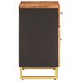 Voir la diapositive 5 : VIDAXL Table de chevet marron et noir 50x33x60 cm bois manguier solide