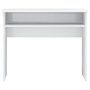 Voir la diapositive 4 : VIDAXL Bureau Blanc brillant 90x50x74 cm Bois d'ingenierie