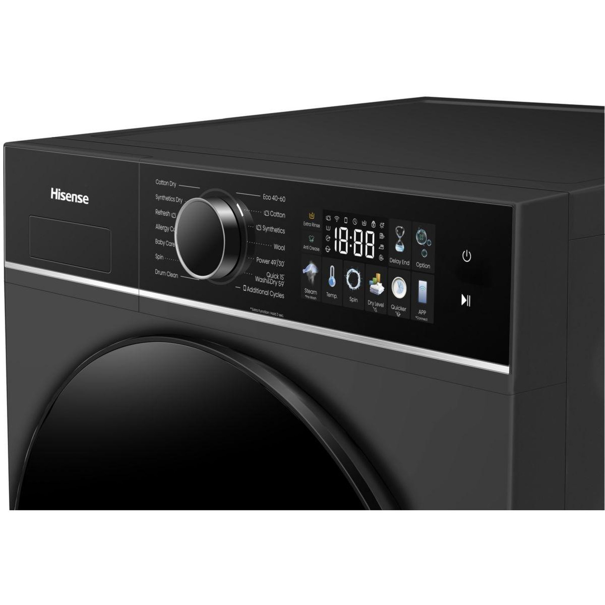 Voir la diapositive 4 : Hisense Lave linge séchant hublot wd3i8043bbf2