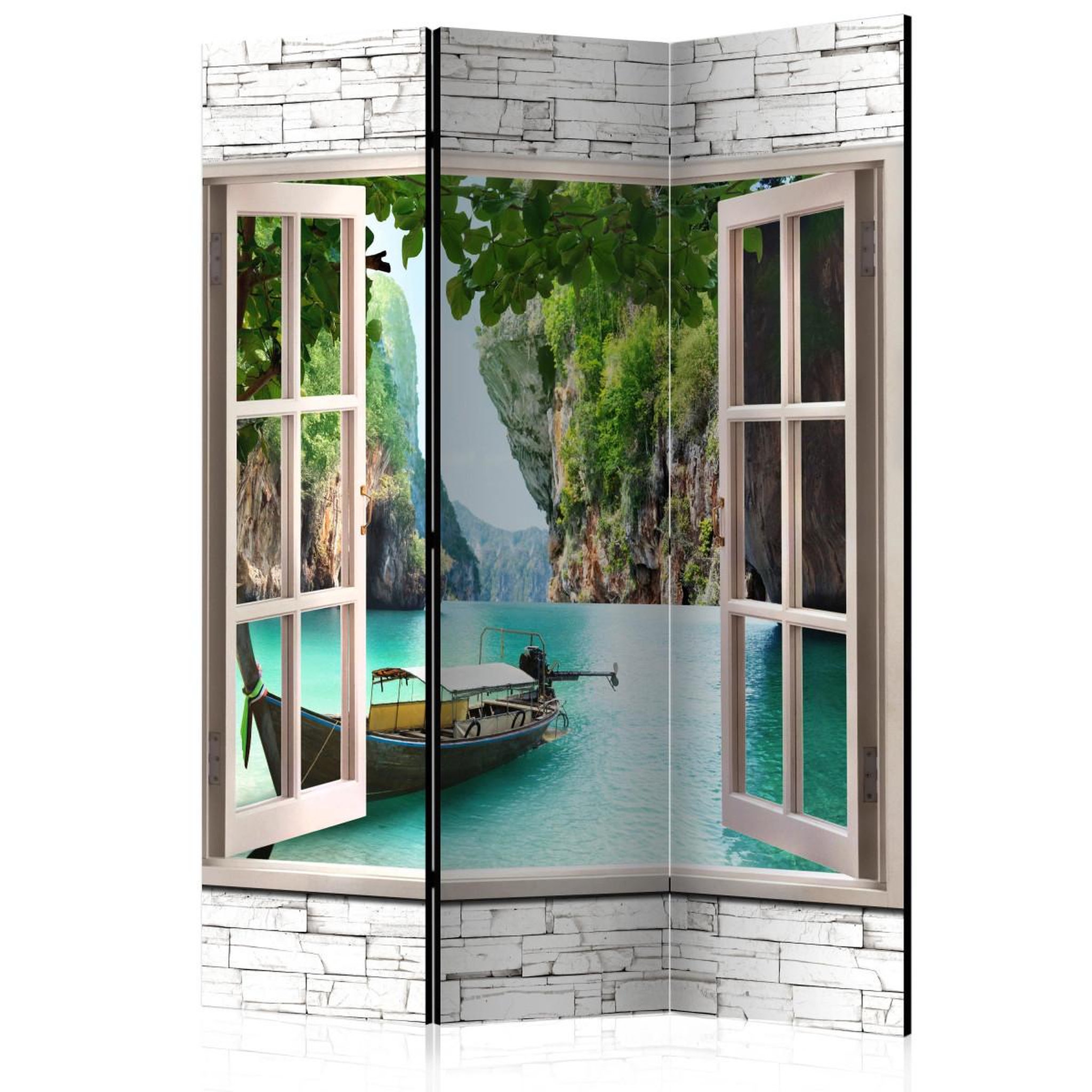 Paris Prix Paravent 3 volets  thai paradise  135x172cm