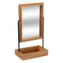 Voir la diapositive 2 : FIVE Miroir de Salle de Bain  Blackacia  36cm Marron