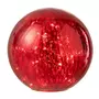 Paris Prix Boule en Verre Led Déco  Sazo  20cm Rouge