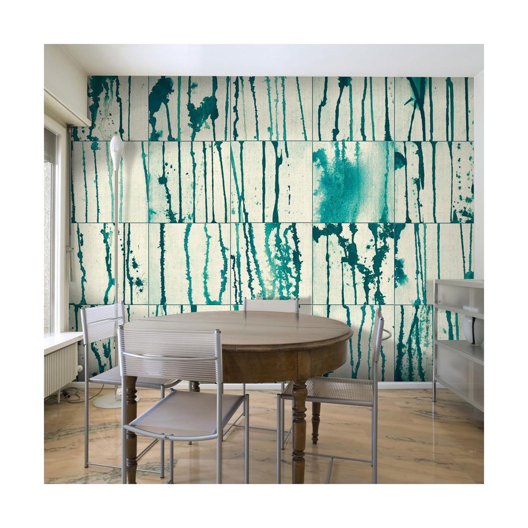 Paris Prix Papier peint  turquoise rivers  50x1000cm