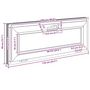 Voir la diapositive 6 : VIDAXL Fenetre de sous-sol RISOR 110x40 cm inclinable anthracite