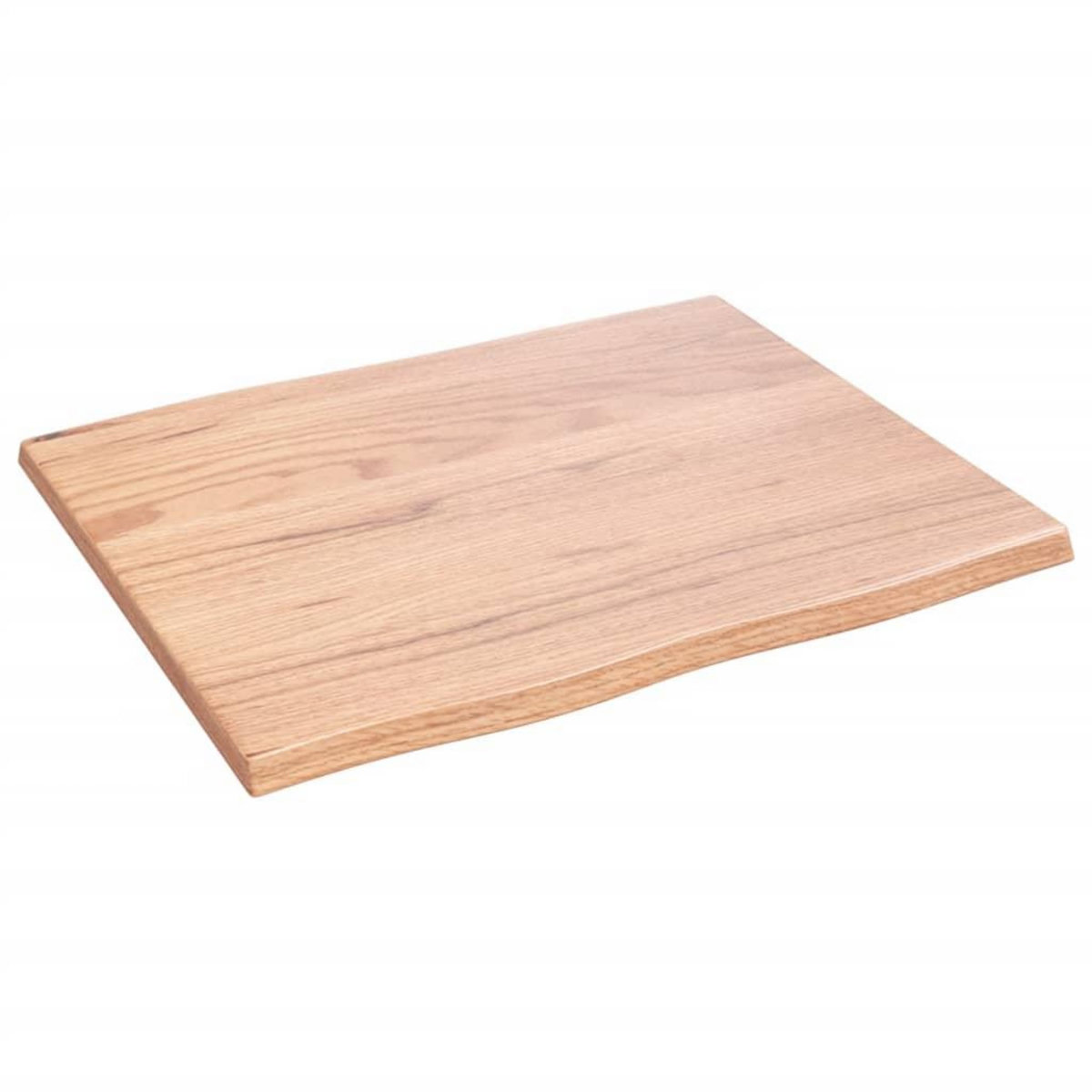 VIDAXL Dessus de table bois chene massif traite bordure assortie