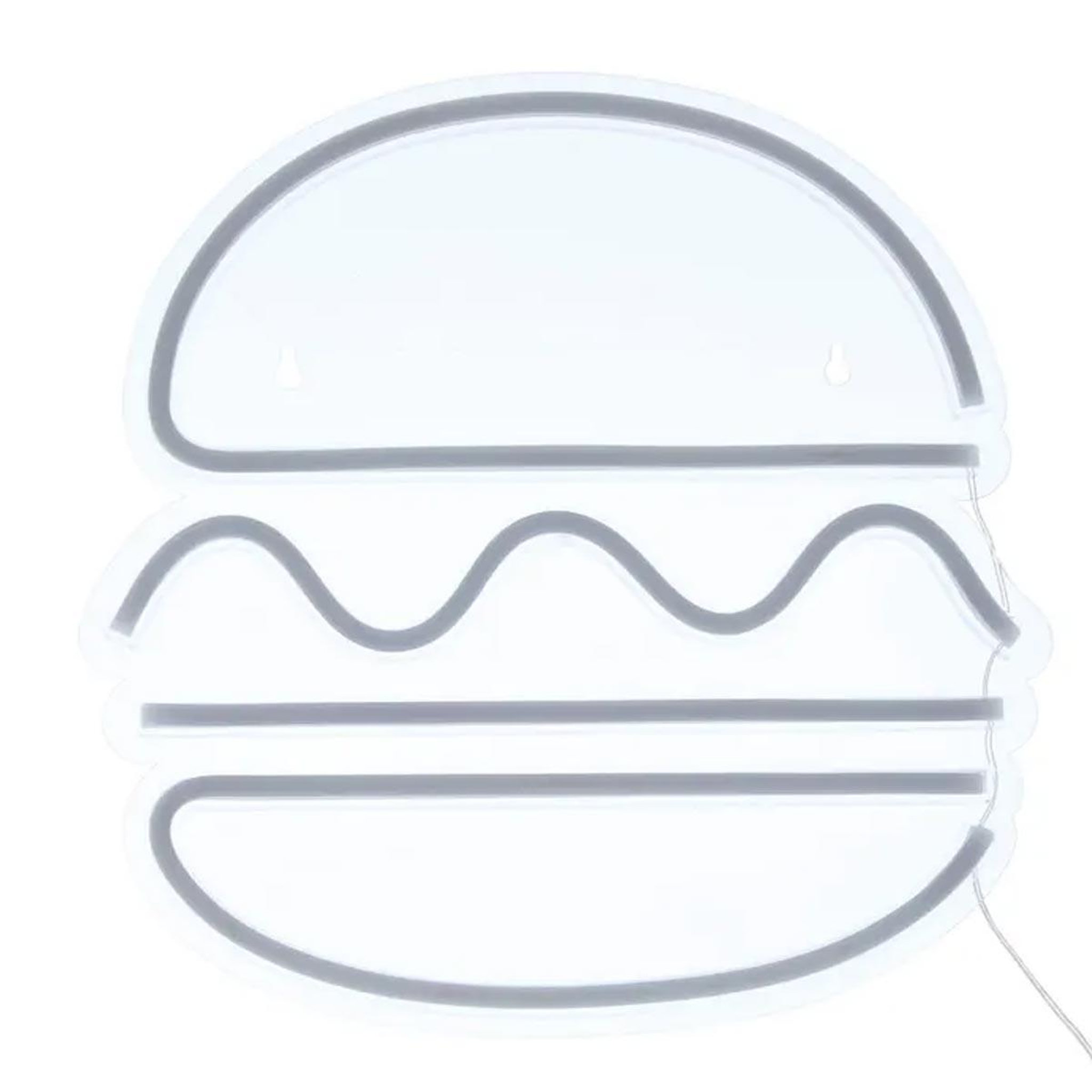 Voir la diapositive 2 : ATMOSPHERA Néon led mural  burger  30cm multicolore