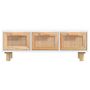 Voir la diapositive 4 : VIDAXL Table basse Blanc 80x40x30 cm Bois d'ingenierie et pin massif