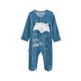 Voir la diapositive 1 : Petit Béguin Pyjama bébé en velours ouverture pont Dune Valley