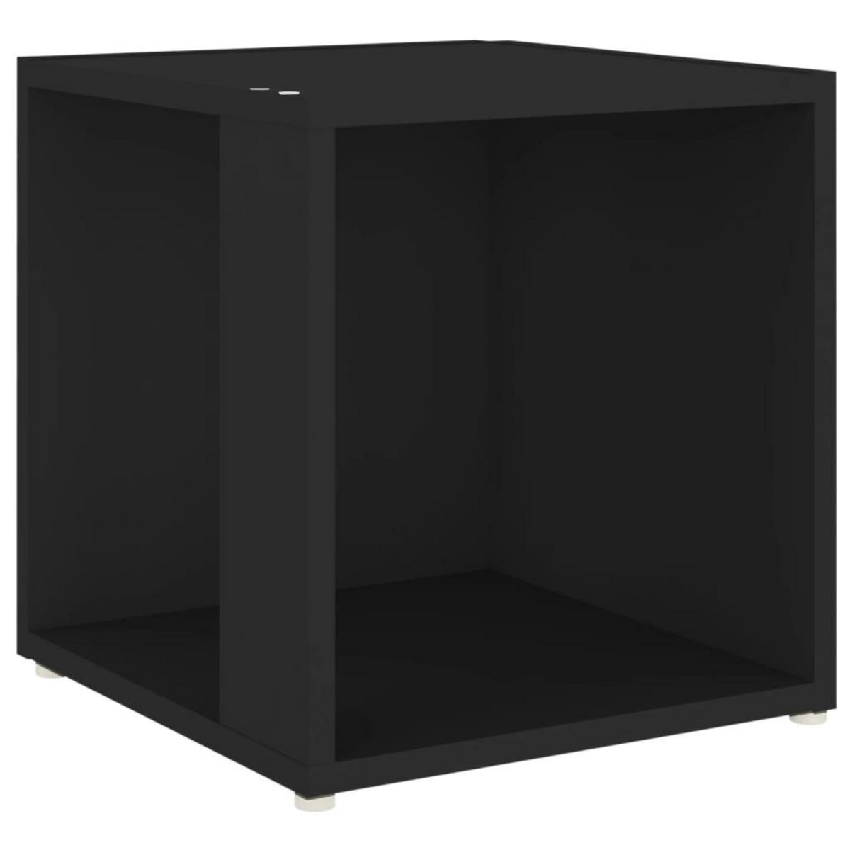 VIDAXL Table d'appoint Noir 33x33x34,5 cm Agglomere