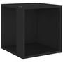 Voir la diapositive 2 : VIDAXL Table d'appoint Noir 33x33x34,5 cm Agglomere