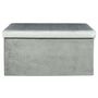 Voir la diapositive 2 : The Home Deco Factory Coffre banc pliable design velours Giulia