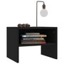 Voir la diapositive 3 : VIDAXL Tables de chevet 2 pcs Noir 40x30x30 cm Bois d'ingenierie