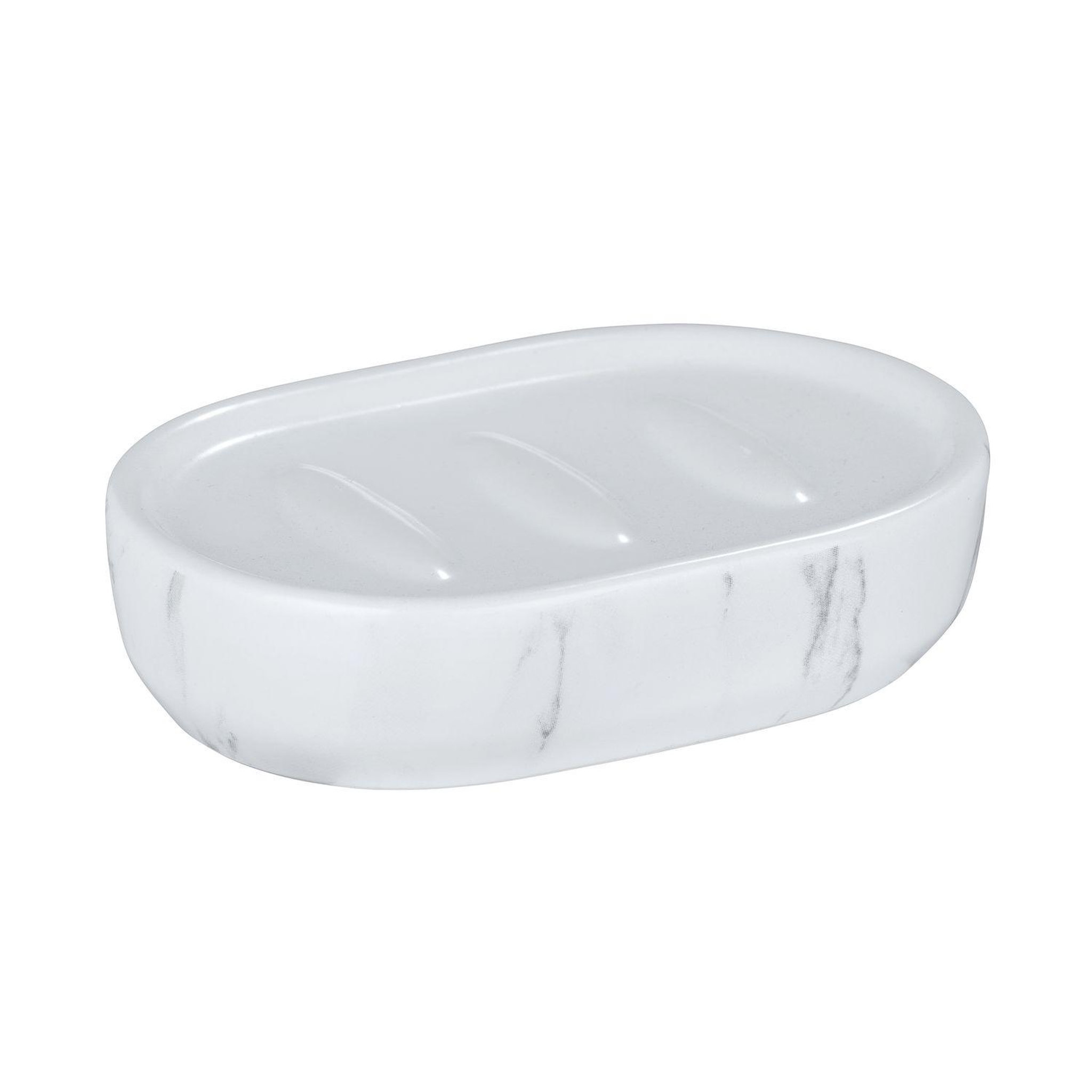 Voir la diapositive 2 : Wenko Porte savon effet marbre adrada - blanc
