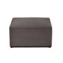 Voir la diapositive 1 : BEST MOBILIER Topaze - pouf - en velours texturé