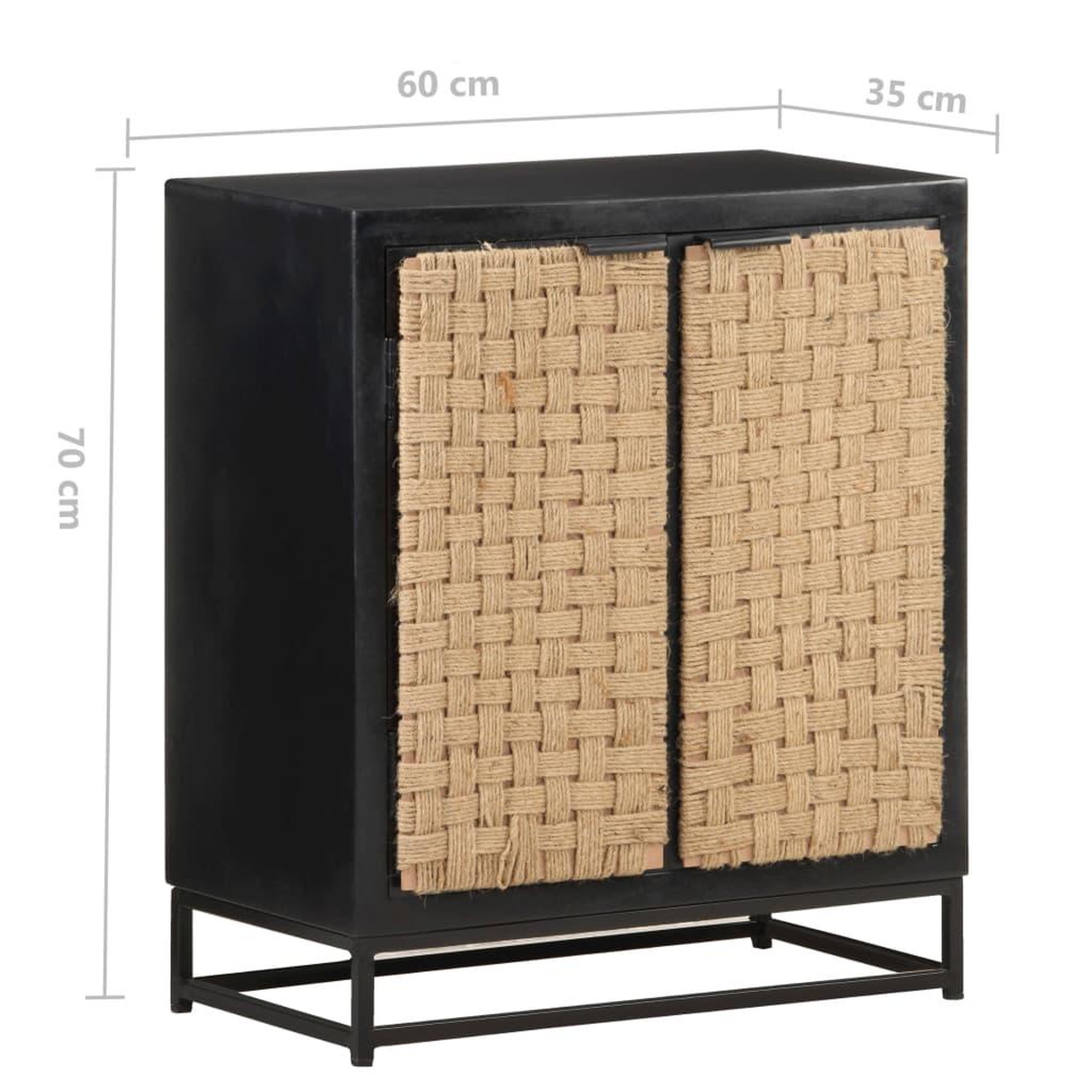 Voir la diapositive 6 : VIDAXL Buffet 60x35x70 cm bois de manguier massif