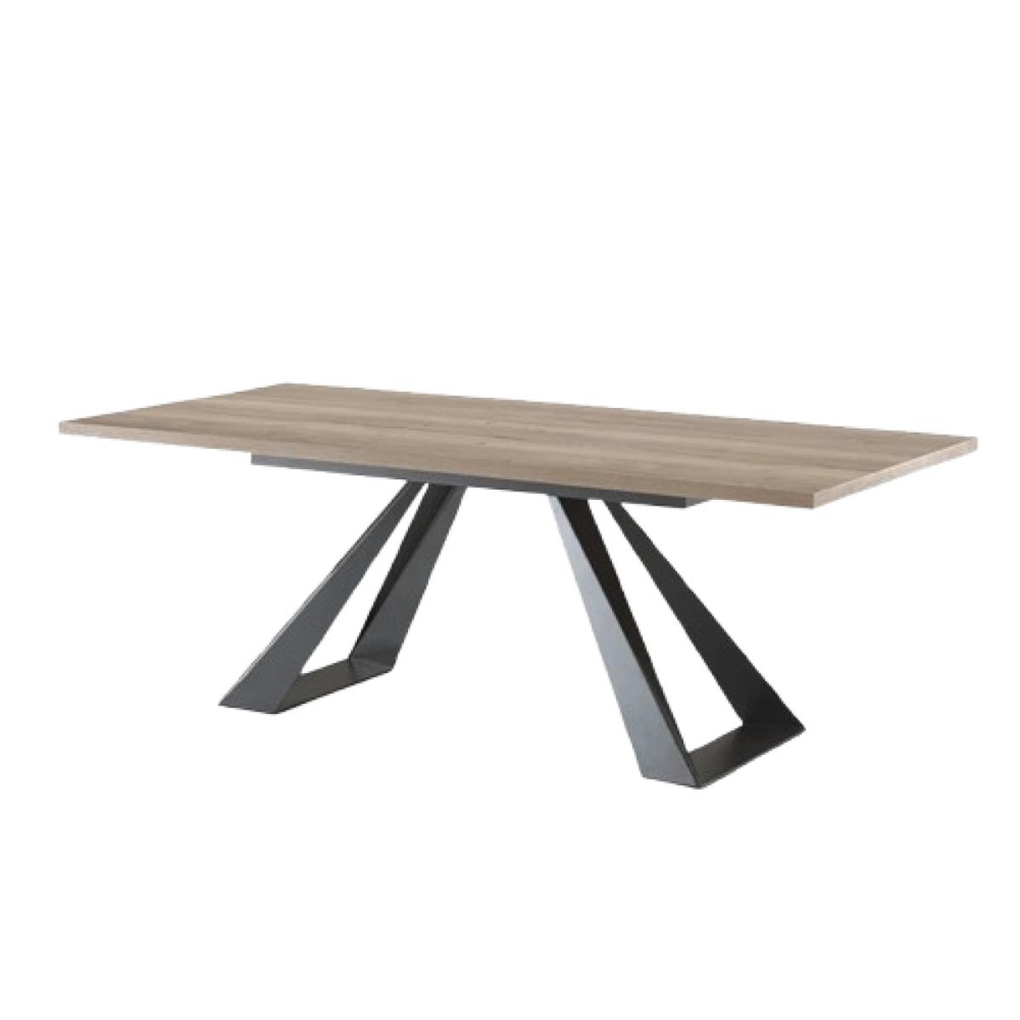 JLC KREATION Table à manger contemporaine fixe l 240cm décor chêne pero