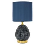 Paris Prix Lampe à Poser en Céramique  Flavi  30cm Bleu
