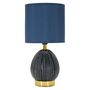Voir la diapositive 1 : Paris Prix Lampe à Poser en Céramique  Flavi  30cm Bleu