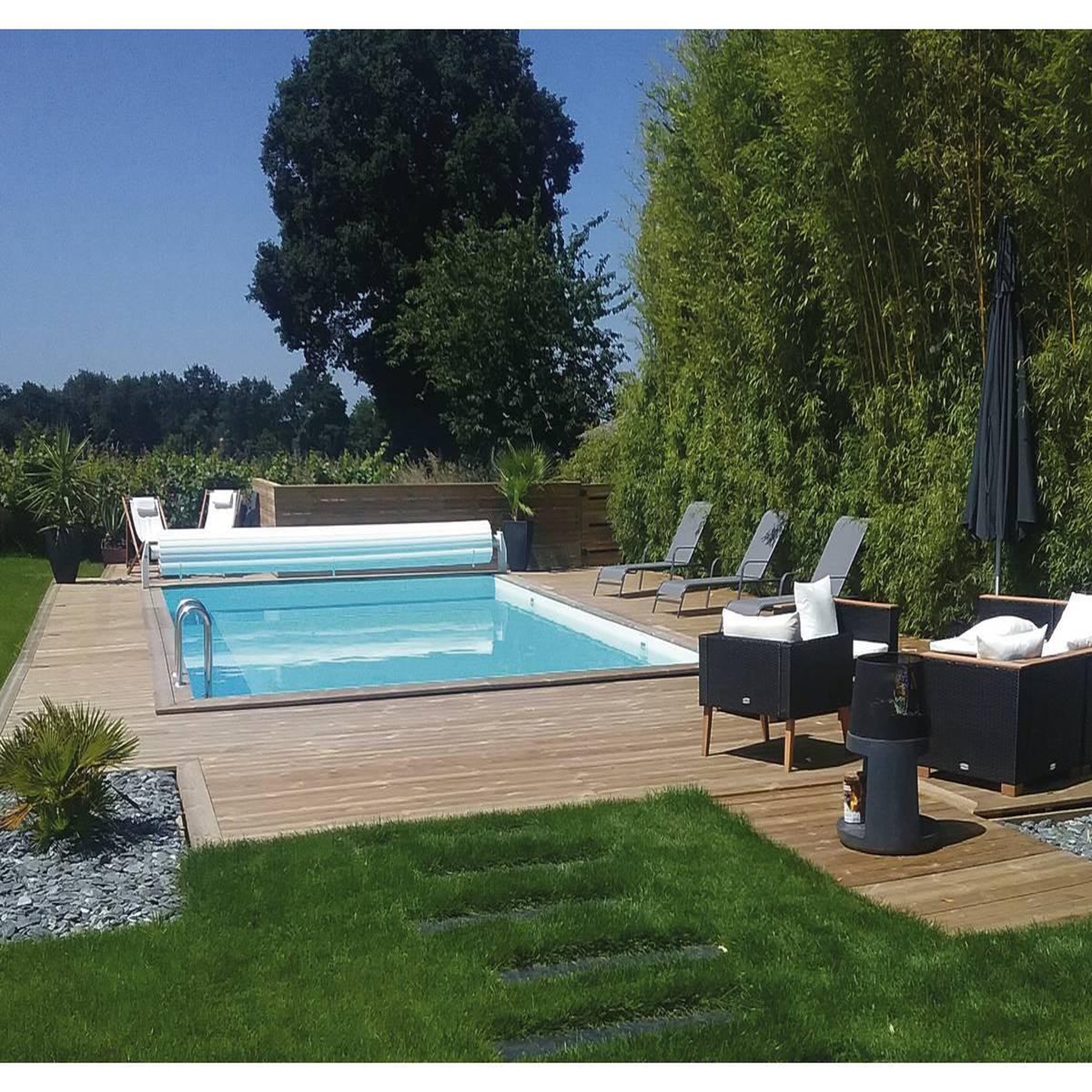 Voir la diapositive 3 : Habitat et Jardin Piscine bois en kit rectangle  oceano   - 9.20 x 5.20 x 1.44 m