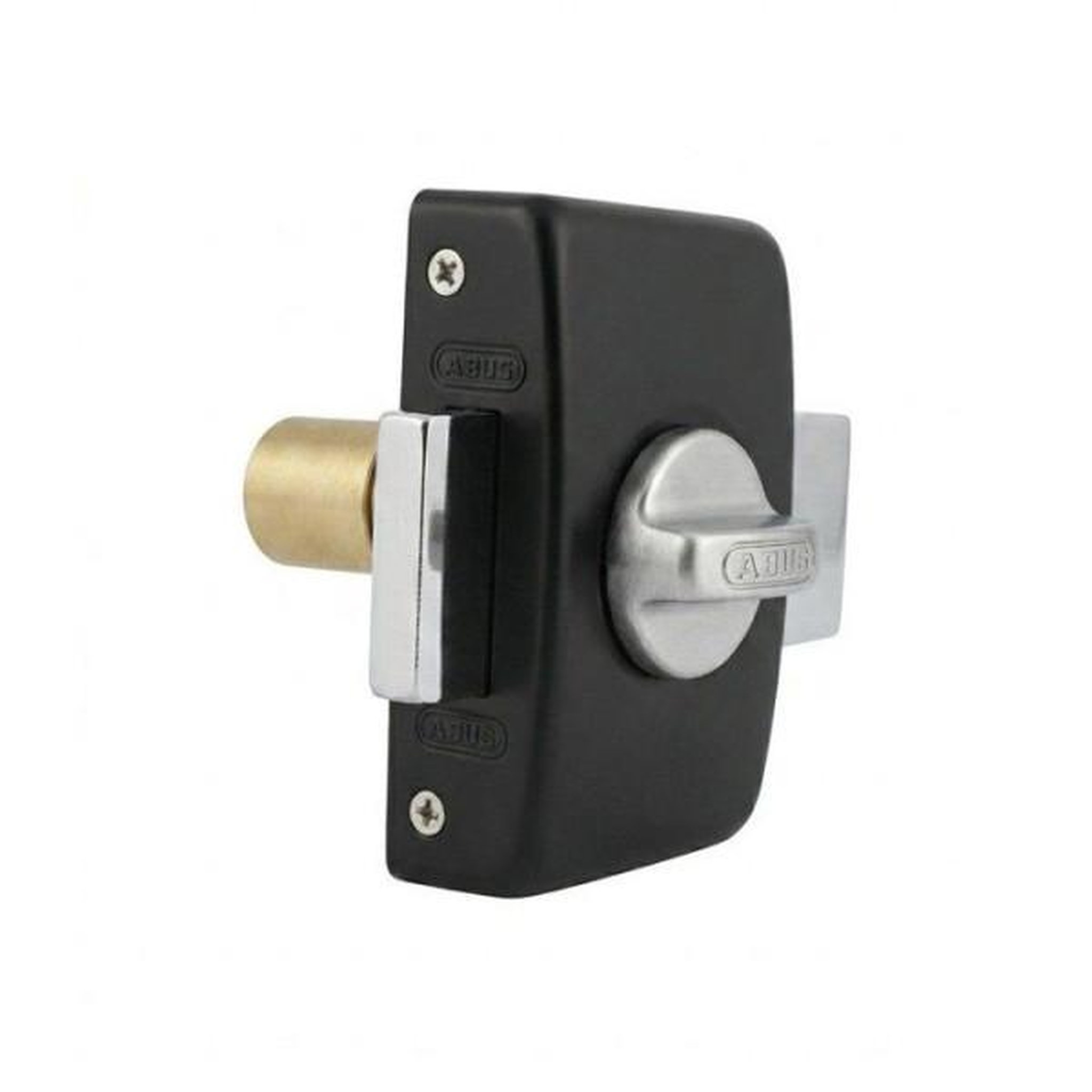 Voir la diapositive 2 : ABUS Verrou de porte - ABUS - V83 CB 40 BK - a bouton - Noir - Coffre acier