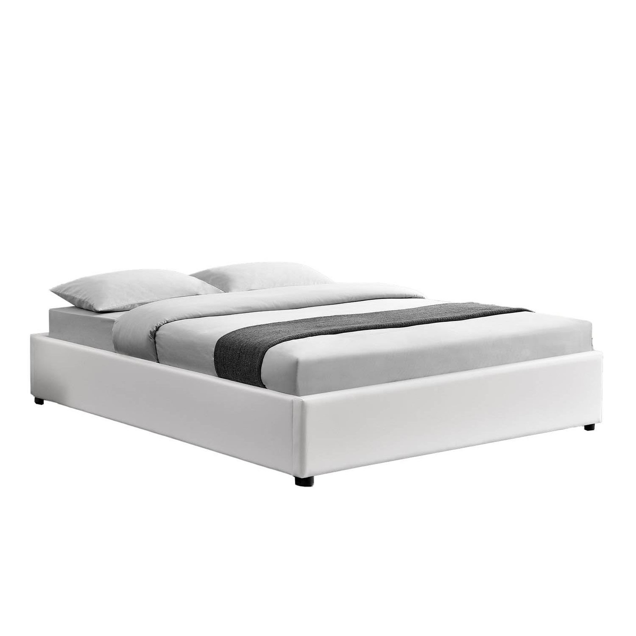 CONCEPT USINE Lit coffre 140 x 190 cm blanc kennington