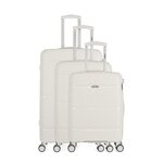 OBAGO OBAGO - Set de 3 Valises CENTAURE 75 cm 4 Roues. Coloris disponibles : Blanc, Rouge, Bleu, Gris