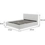 Voir la diapositive 4 : Habitat et Jardin Lit LED avec coffre  Anastasia  - 160 x 200 cm - Blanc