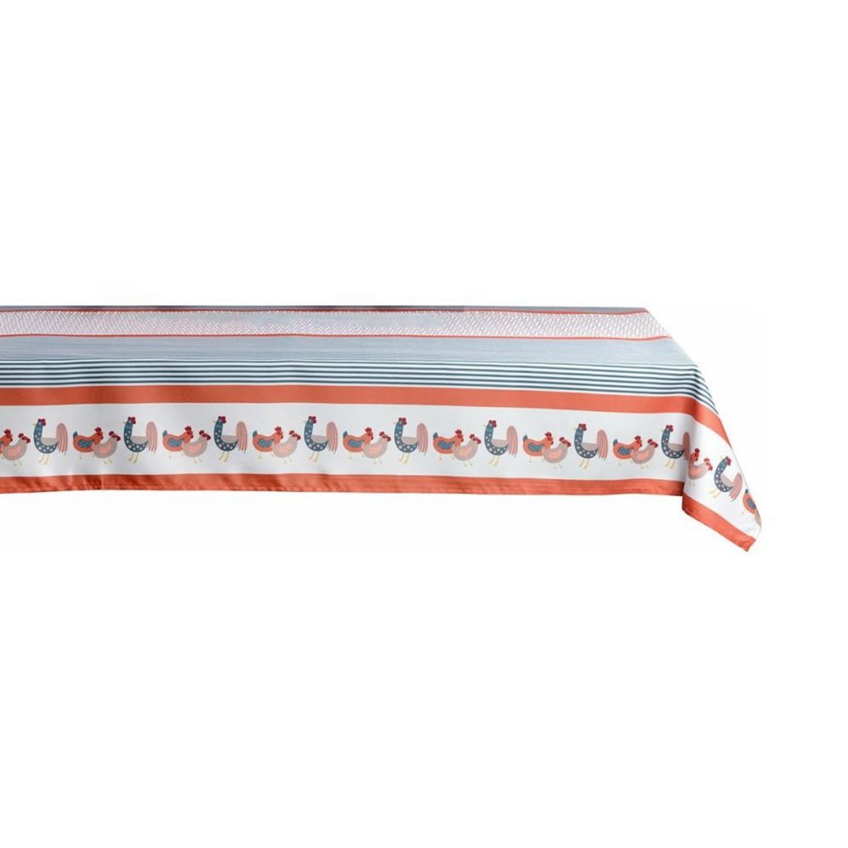 ATELIER DU COTON Nappe rectangulaire 150x250 cm Poule ou Coq