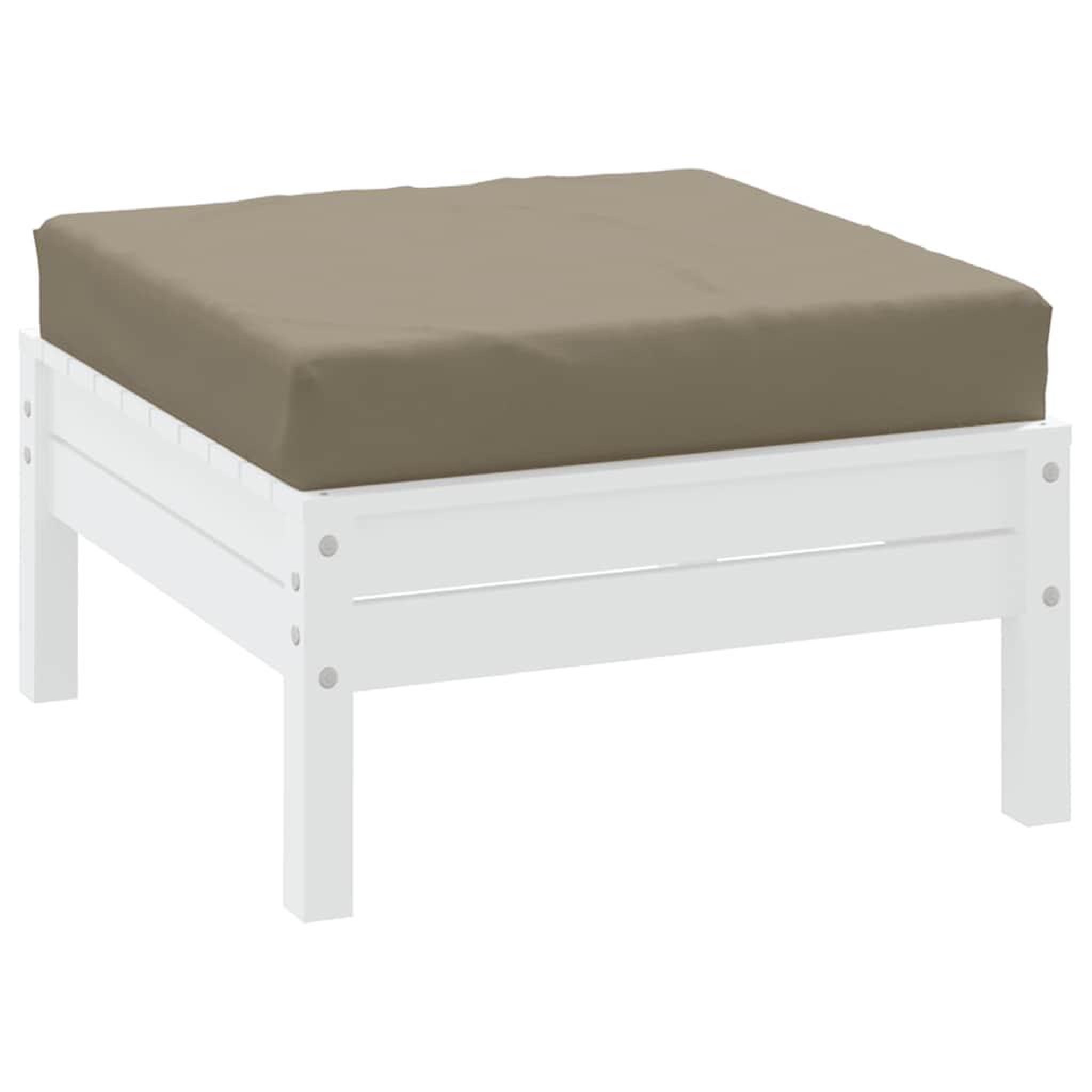 Voir la diapositive 3 : VIDAXL Coussin de palette taupe 60x60x8 cm tissu oxford