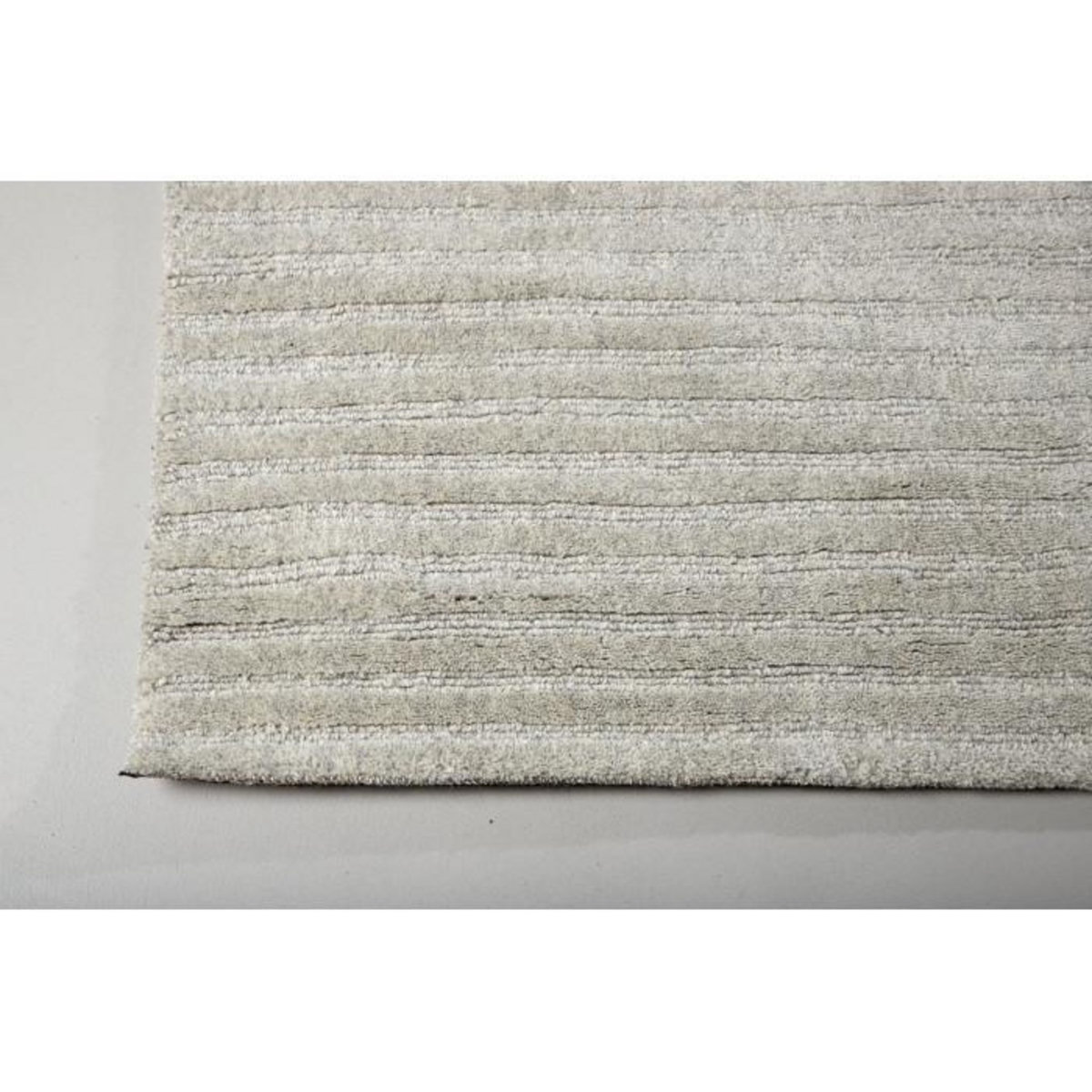 Paris Prix Tapis Déco en Laine  Milton  202x300cm Gris Clair