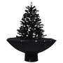 Voir la diapositive 2 : VIDAXL Arbre de Noël neigeux avec base de parapluie Noir 75 cm PVC