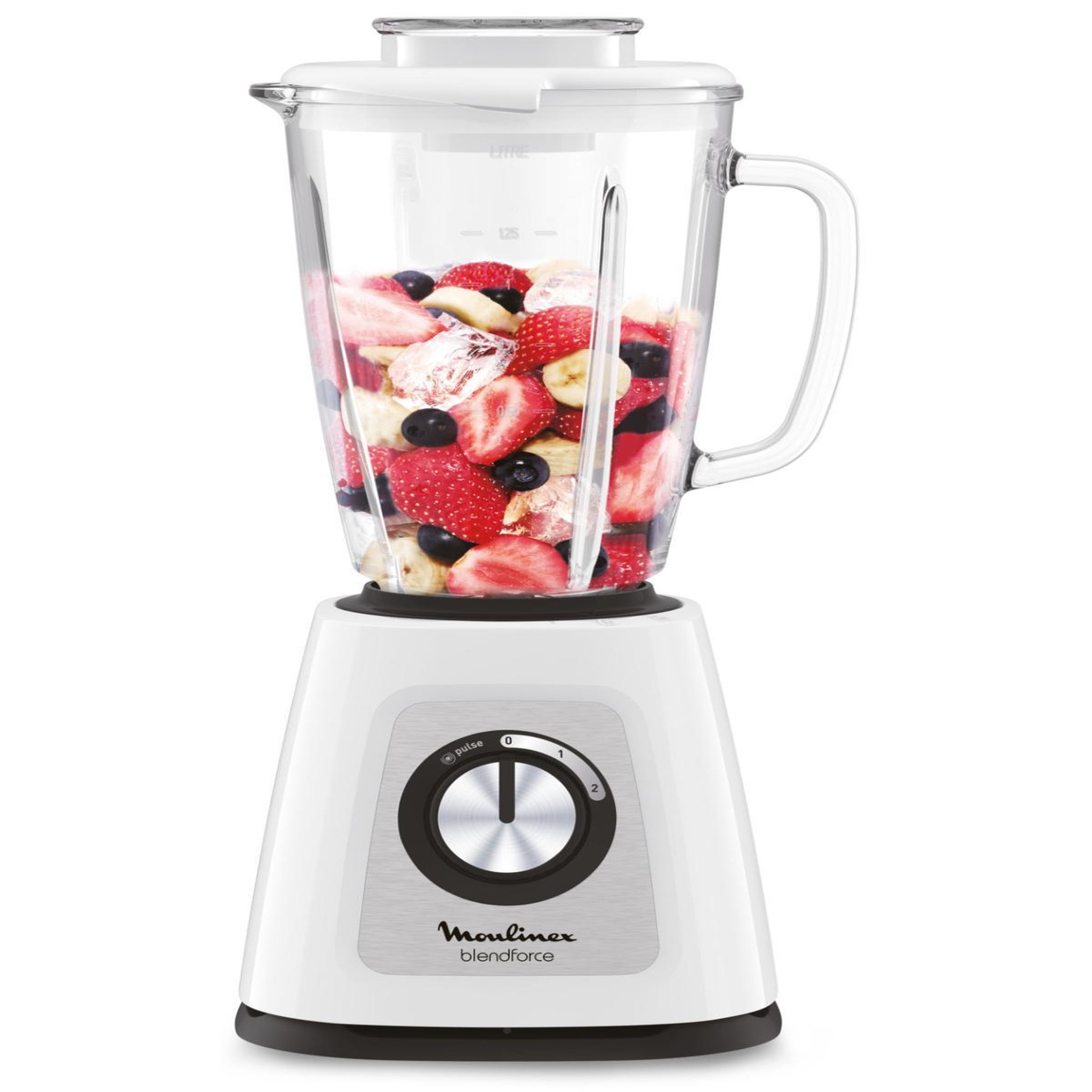 Voir la diapositive 3 : MOULINEX Blender Moulinex BlendForce 800 W blanc